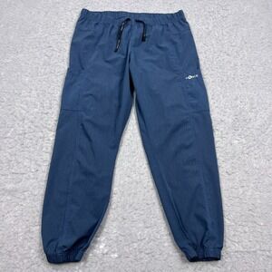 Carhartt Force Scrub Pants Women's Large Petite Blue Cross-Flex Jogger C52610